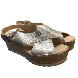 Anthropologie Fabiolas Handcrafted In Spain Espadrilles Wedges Sandals Size EU39